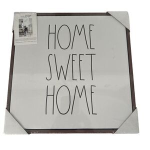 RAE DUNN wood frame canvas NWT